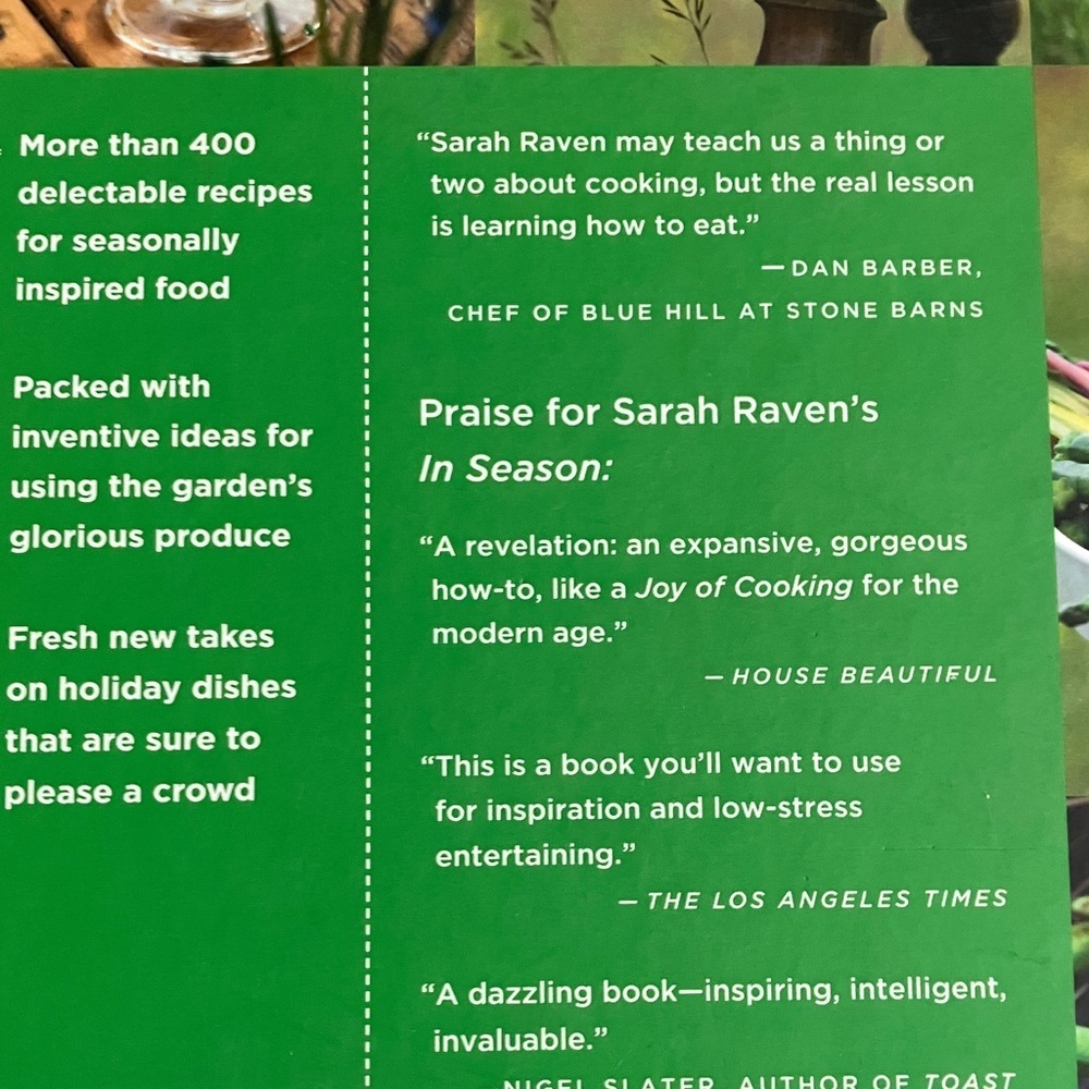 Fresh From the Garden Cookbook by Sarah Raven hardcover - Picture 4 of 16